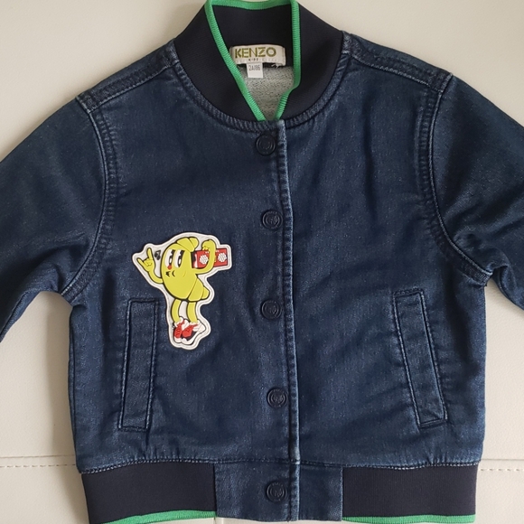 Kids 2 toddler Kenzo denim set short jacket - Picture 3 of 7